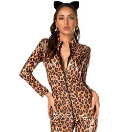 KICOFIT Cat Ears Black Halloween Costume Catwoman Ears Panther Leopard Leather Headband (Black, One Size)