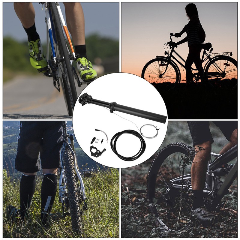 7075 Aluminium Alloy Black Road Bicycle Wire Control Oil Pressure