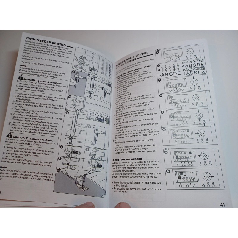 Singer 9980 Sewing Machine Owners Manual reproduction