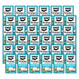 Smilo Better than Popcorn ! Avocado Oil & Sea Salt Popped Sorghum, 36 Pack of 0.5 oz