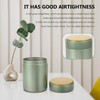 Housoutil 2pcs Tinplate Tea Stainless Steel Containers with Lids Odor