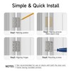 HOSOM 3 Pack Brushed Nickel Exterior Door Hinges 4 Inch,