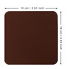 Mini Skater 3pcs Bar Coasters 10x10x0.2CM Square Silicone Coasters for