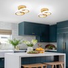EIDISUNY LED Ceiling Light Modern Ceiling Lamp Silver Round Simple