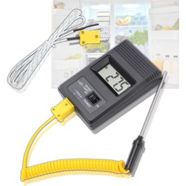 Telituny K-Type Digital Thermometer, Tm 902c Thermocouple Thermometer, Digital Thermometer with Sensor, LCD Display Temperature Meter for Industrial, Cooking and Scientific Use