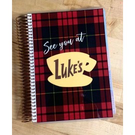Handmade Gilmore Girls "Luke's" Cover Set 4 use with Erin Condren A5 Coil Spiral Planner