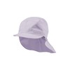 Sterntaler Girls' Peaked Cap with Neck Protection, purple