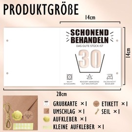 Sugeru Birthday Card 30 - Wish Fulfiller Money Gifts Packaging Greeting Card with Envelopes | 30th Birthday Man Woman, Birthday Card Funny, Happy Birthday Card, Decoration 30th Birthday