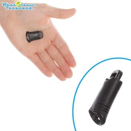 West Coast Paracord Cyberian Cord Lock – Single Hole Rope Lock – Black Cyberian Cord Lock for Paracord, Luggage, Drawstring, Camping, Hunting, and More! Essential Accessory