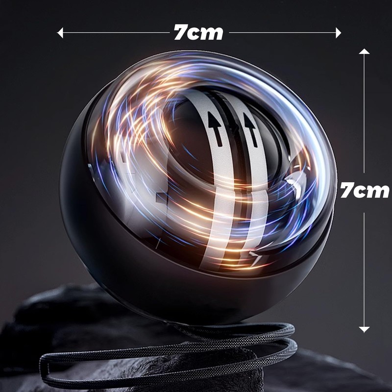 BeSokar Gyroball Wrist Exerciser Ball Auto Start 5 Level Resistance