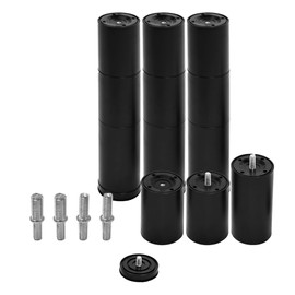 Skuehod 12 Inch Bed Legs Replacement for Adjustable Bed Frame Base, Felt Bottom Protect Hardwood Floor, Set of 4