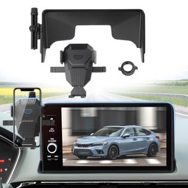 Sunsdrew Car Phone Holder for Honda Civic 2022-2025 Accessories,Adjustable GPS Civic Phone Mount for 9-inch Screen,Hands-Free Ultra Stable Phone Stand for All Phones
