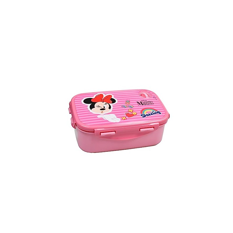 OM SUPPLIES Minnie Cartoon Characters Reusable Sandwich Lunch Snack Box