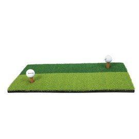 Golf Grass Mat Prevent Slip Portable Wearable Short PP Grass Golf Practice Pad for Indoor Outdoor Dual Color