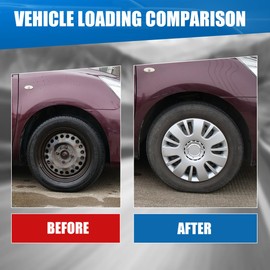 Winjet Universal Lacquer Wheel Cover Replacement R14 Hub Caps Automotive Universal Wheel Rim Cover Compatible with Most Car Truck SUV [Only Fit Iron Hub - Steel Wheel] (14 Inch Hubcaps Set of 4)