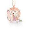 BG247 Floating Adjustable Locket Necklace with Choice of 6 Mini