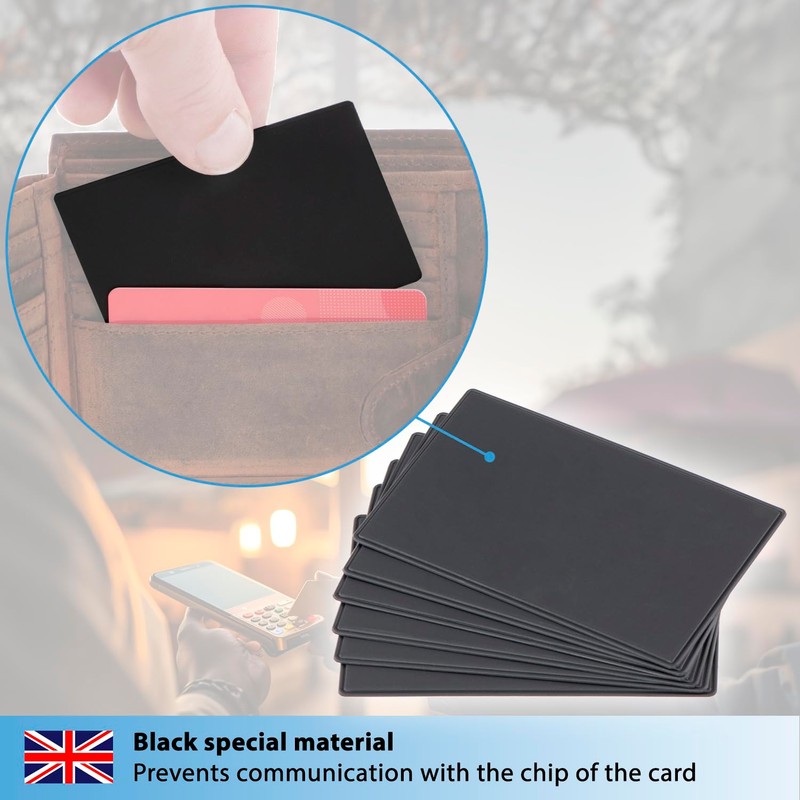valonic RFID Wallet Shield - Ultra Slim - 6-Pack -