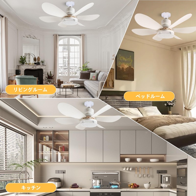Ceiling Fan Light, E26 Base, Three Color Temperatures, Stepless Dimming,
