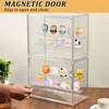 YEXEXINM 2 Pack 3 Layer Adjustable Figure Display Case, Acrylic