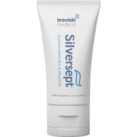 Silver-Sept Silver-Sept-Silver Gel Para Piel Y Heridas 1.5 Oz, Tubo Para Tratamiento De Úlceras De Pie Y Pierna, Cuidado De Quemaduras De 1Er Y 2Do Gr