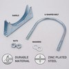 SKIR'CO (Pack of 4) Pipe Clamps for 85mm Diameter Pipe