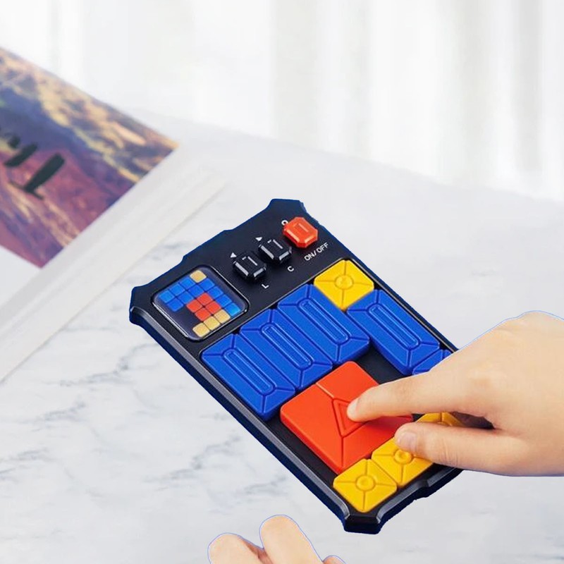 Electronic Slide Puzzle Game Over 500 Levels Educational Challenges Sliding