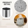 Sauna Aromatherapy Stone Cup with 2 Unique steam Hats, Round