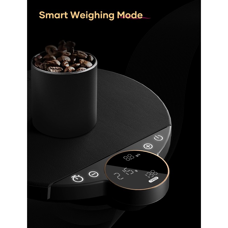 Cocinare Balance Digital Coffee Scale, Precision Control with Three Modes