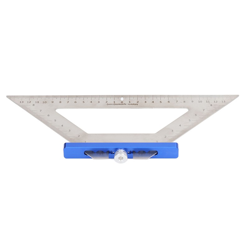 Woodworking Triangle Ruler Carpenter Square 140mm Dual Scale Measuring Scribing