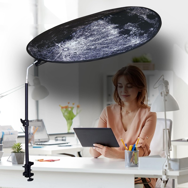 BOENBRO Office Cubicle and Desk Shade - Foldable 36" Circular