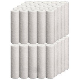Universal 50 Pack 5-micron 10-Inch by 2.5-Inch Sediment Filter Cartridges, 10"x2.5"