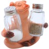 Ceramic Pig with Glass Salt & Pepper Shakers, Size L