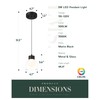 LMS Pendant Light Sets, Set of 2 Matching Bundle, Modern