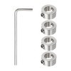 sourcing map 4pcs 10mm Drill Stop Collar Set Depth Stop,