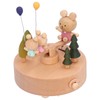 Wooden Seesaw Music Box Handicraft Home Decoration Desktop Ornament Valentine's