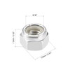 sourcing map 5/16"-18 Nylon Insert Hex Lock Nuts, Carbon Steel