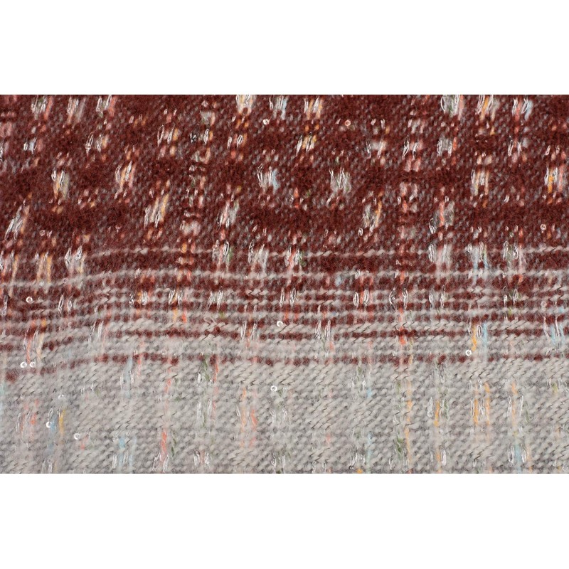 styleBREAKER 01017114 Women's Scarf with Stripes Web Pattern, Sequins and