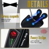 Golf Mallet Putter Head Cover Magnetic Closure Centre-shaft Club Protector