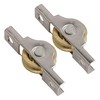 RDEXP Sliding Roller Wheel 20mm Diameter Slotted Wheel for Wardrobes