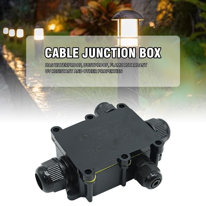 Newnessai Waterproof Cable Junction Box, High Temperature Resistant Electrical Junction