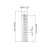 QWORK Lab Slotted Mass Set, 2 Set of Chromium-Plated Metal