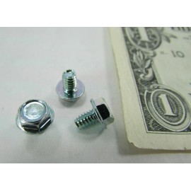 SherrodSurplus Lot 100 #8-32 x 1/4" Hex Washer Head Machine Screws Zinc Plated Steel TapTite