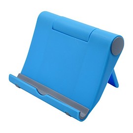 [BlueSea] Tabletop Stand Foldable Multi-function Smartphone Stand Angle Adjustable 6 Colors , bule