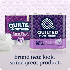 Quilted Northern Ultra Plush Toilet Paper, 32 Mega Rolls = 128 Regular Rolls White