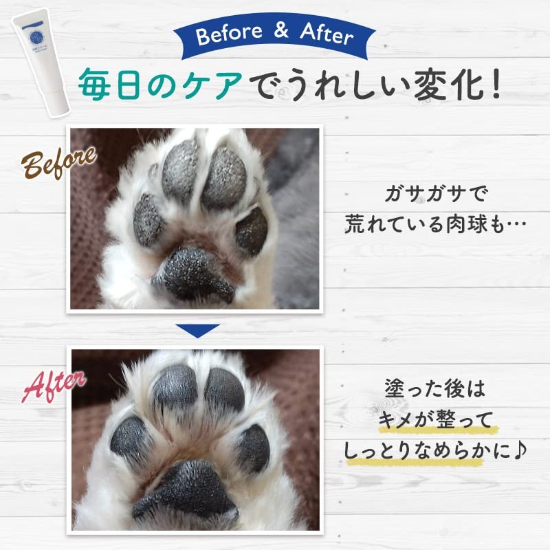Dr. Ticeran Dog Paw Moisturizing Gel Cream, Made in Japan,
