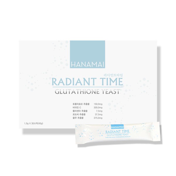 Hanamai [On Sale] Radiant Time Glutathione Yeast_Antioxidation, skin health / 하나마이 [온세일] 라디언트 타임 글루타치온 효모_항상화,피부건강