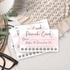 50 Pink Watercolor Reward Punch Cards | Customer Loyalty and