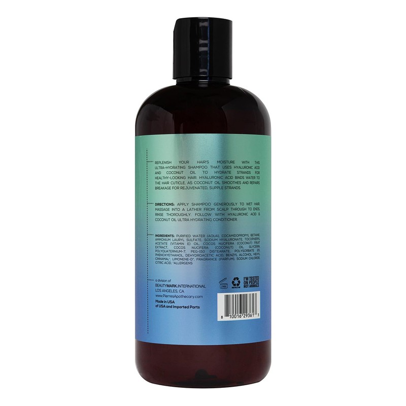 PA Ultra Hydrating Shampoo Hyaluronic Acid Coconut Oil 473 ml