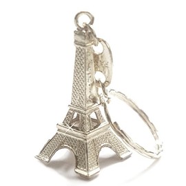 Silver Eiffel Tower Key Chain (6pcs/lot), French Souvenir Paris Keychain