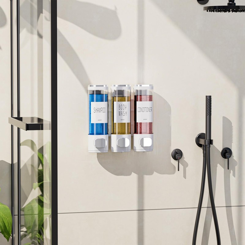 VITVITI Shampoo and Conditioner Dispenser for Shower Wall, Shower Soap